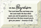 Artisan Glass Plaque: On Your Baptism (4" X 6")