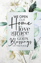Renew My Soul Plaque: Our Home, God's Blessings, Mdf With Silver Edge