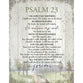 New Horizons Plaque, Mdf: Psalm 23, Natural Edge