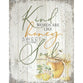 New Horizons Plaque, Mdf: Kind Words Are Like Honey, Proverbs 16;24, Honey Pot, Natural Edge