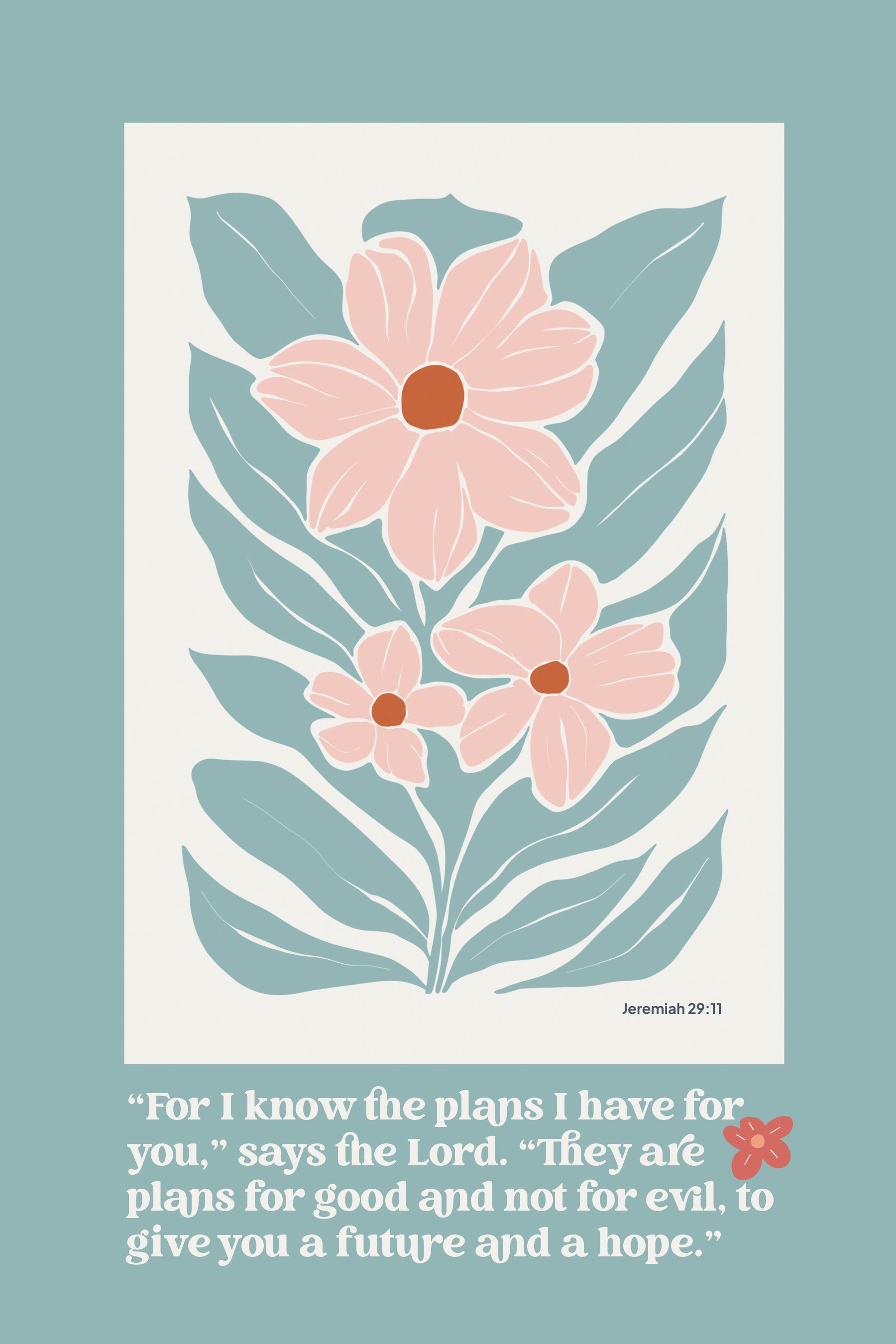 Plaque (MDF/Wood): For I Know The Plans