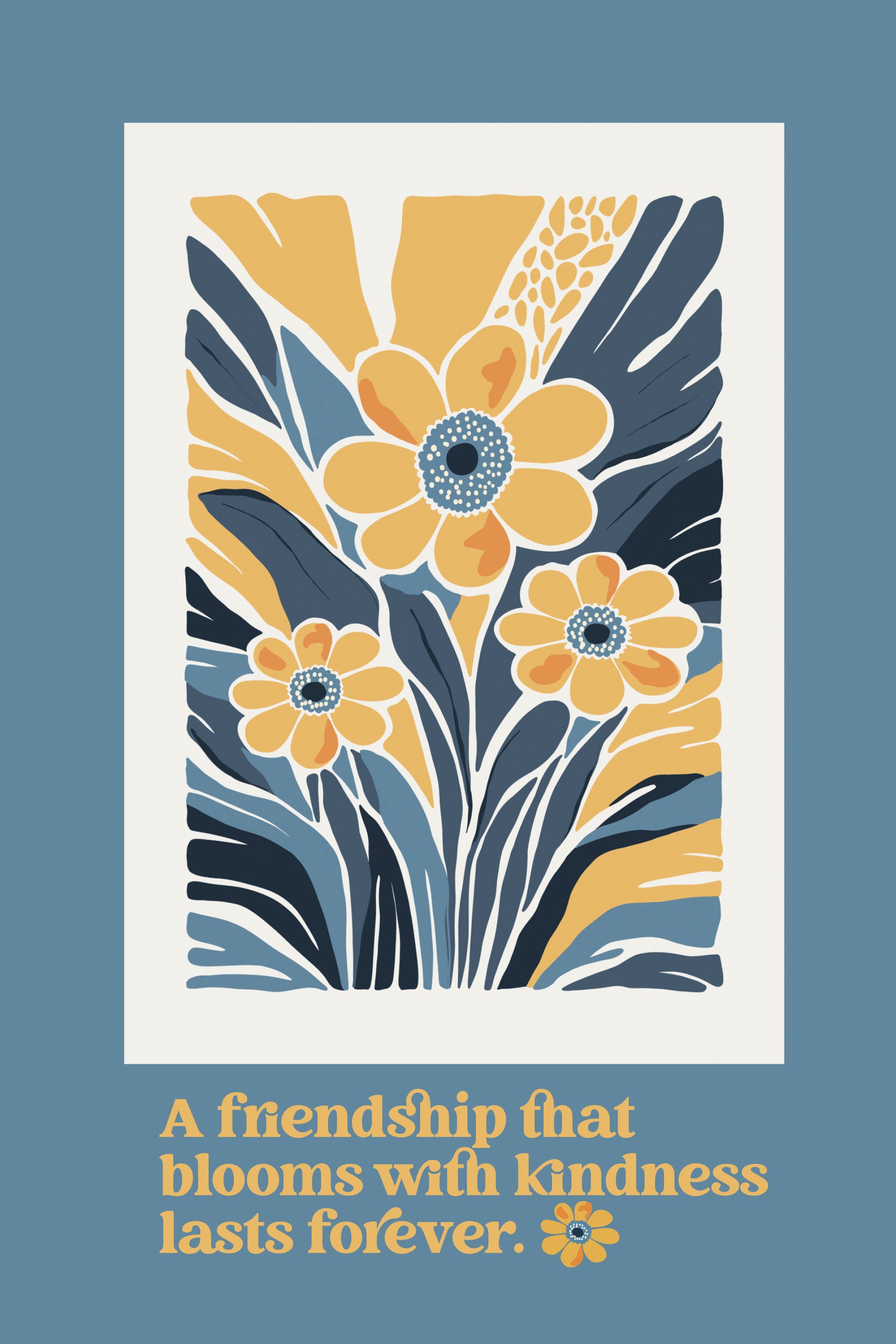 Plaque (MDF/Wood): A Friendship That Blooms
