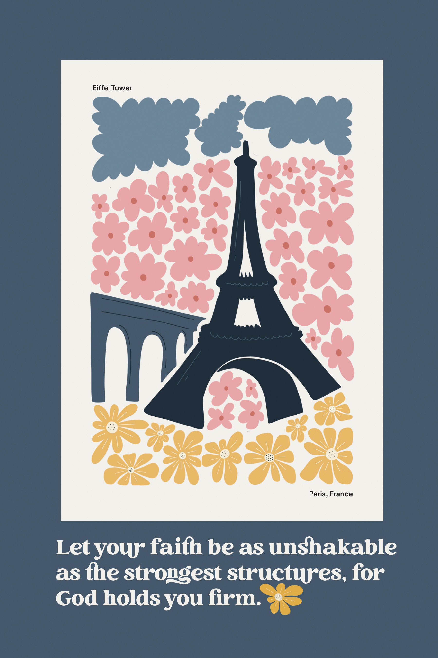 Plaque (MDF/Wood): Let Your Faith Be As Unshakable