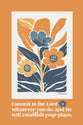 Plaque (MDF/Wood): Commit To The Lord