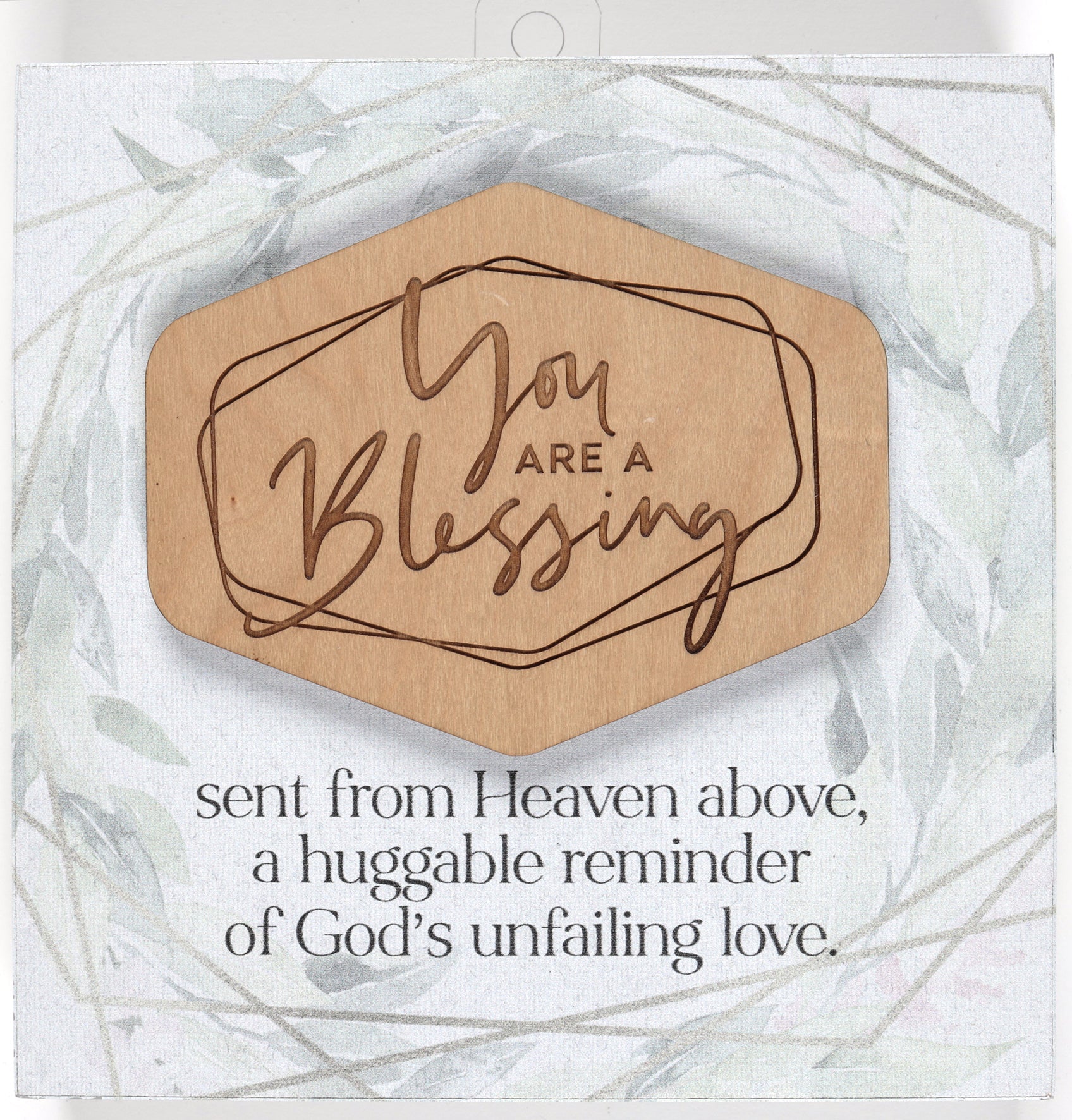 Meadowwood Plaque: You Are a Blessing, Laser Engraved Wood Mounted on Mdf With Silver Edge