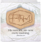 Meadowwood Plaque: Faithful, Laser Engraved Wood Mounted on Mdf With Silver Edge