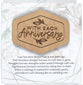 Meadowwood Plaque: With Each Anniversary, Laser Engraved Wood Mounted on Mdf With Silver Edge