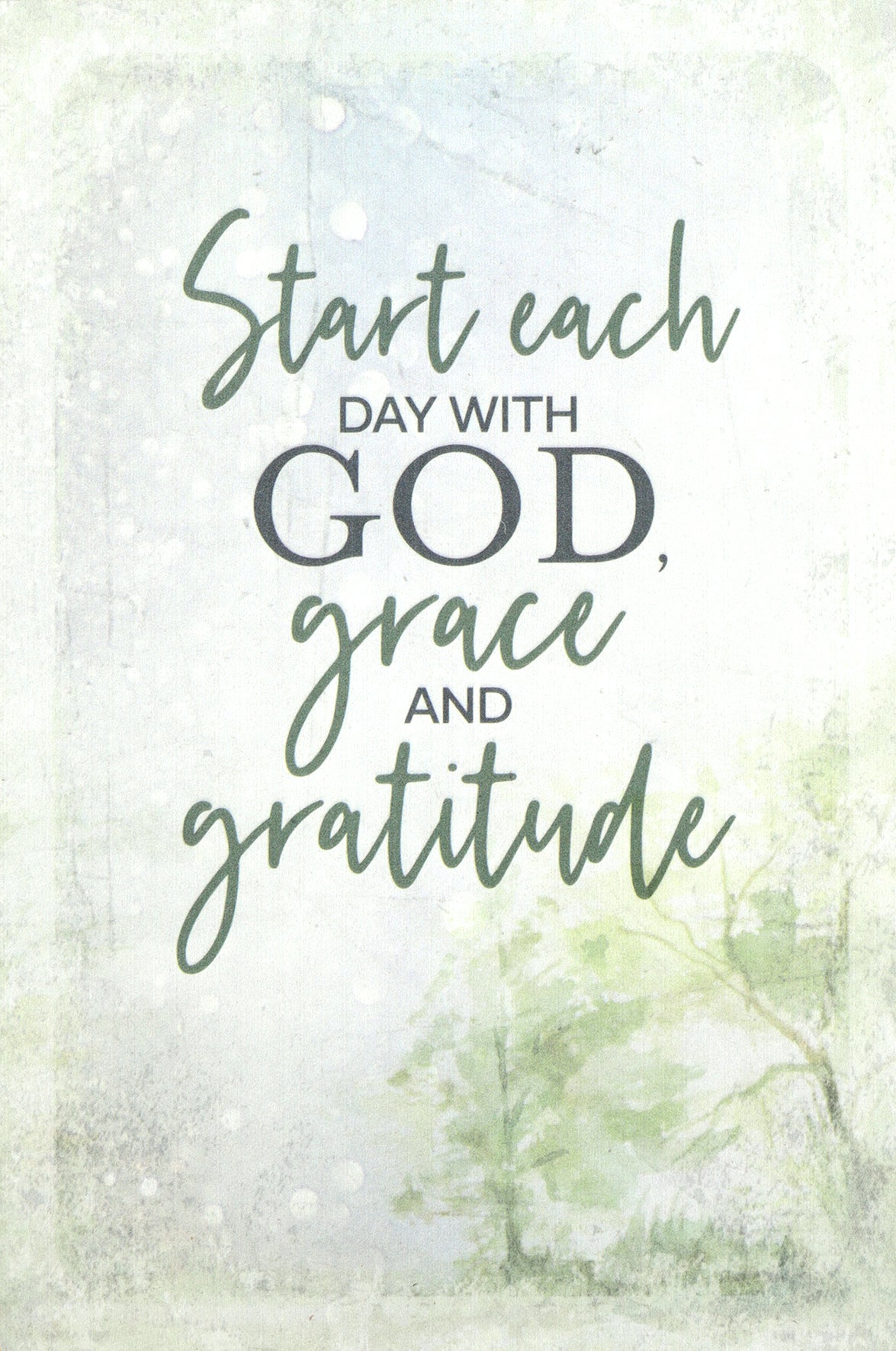 Joyful Living Plaque: Start Each Day With God, Grace and Gratitude, Mdf With Natural Edge
