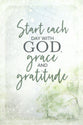 Joyful Living Plaque: Start Each Day With God, Grace and Gratitude, Mdf With Natural Edge