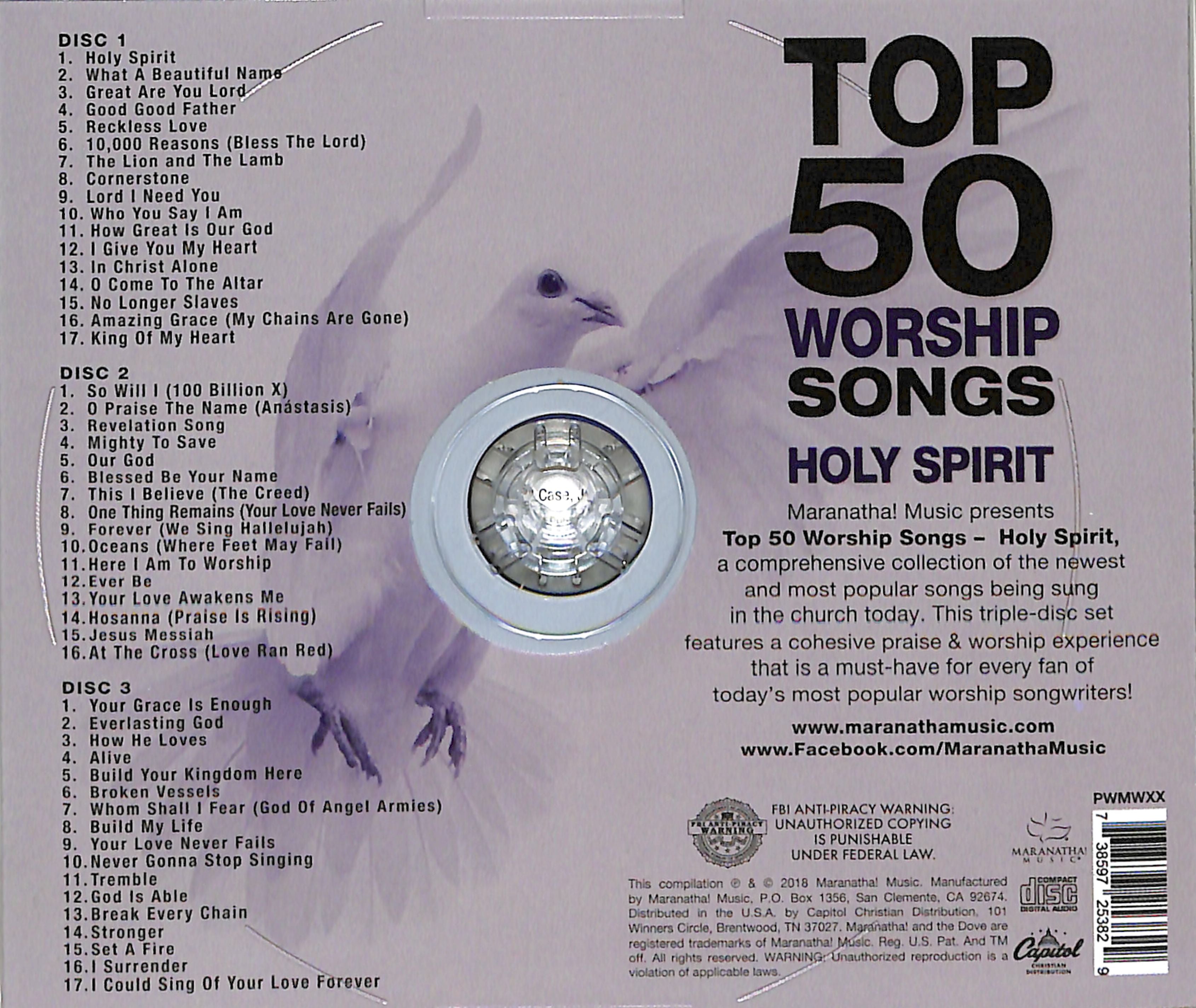 Top 50 Worship Songs: Holy Spirit