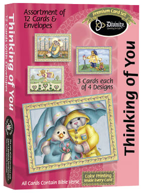 Boxed Cards Thinking of You: Cute Animals