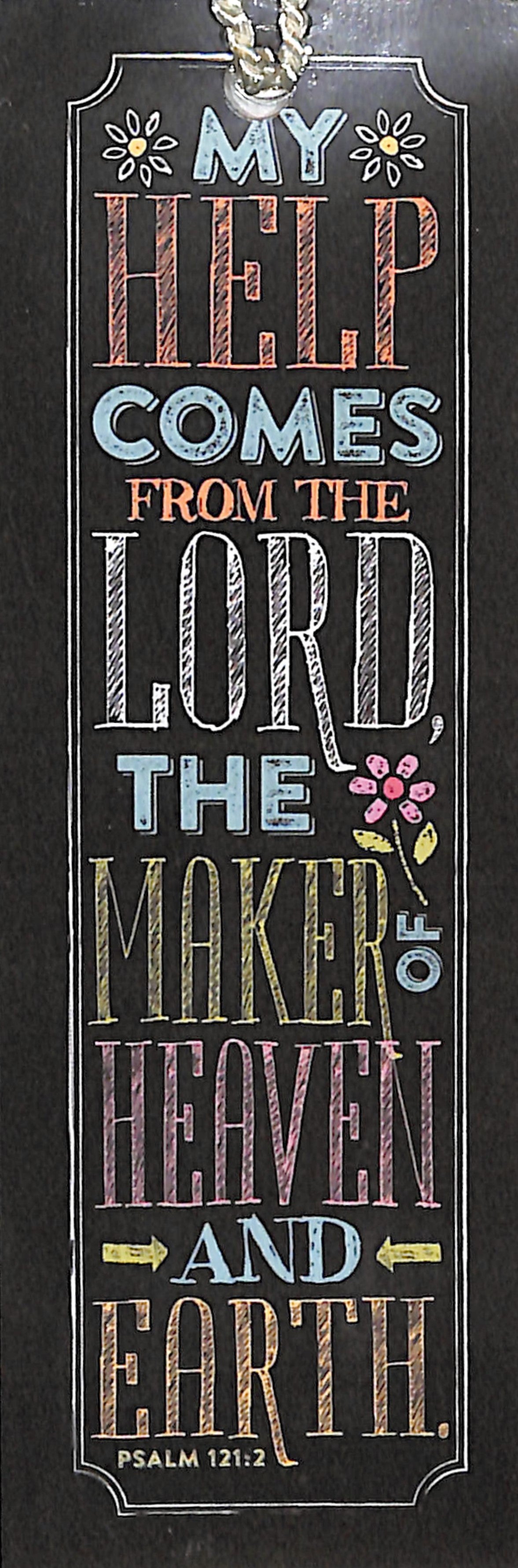 Bookmark Chalk With Tassel: My Help Comes From the Lord, the Maker of Heaven and Earth