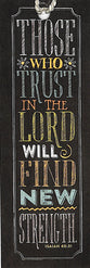 Bookmark Chalk With Tassel: Those Who Trust in the Lord Will Find New Strength