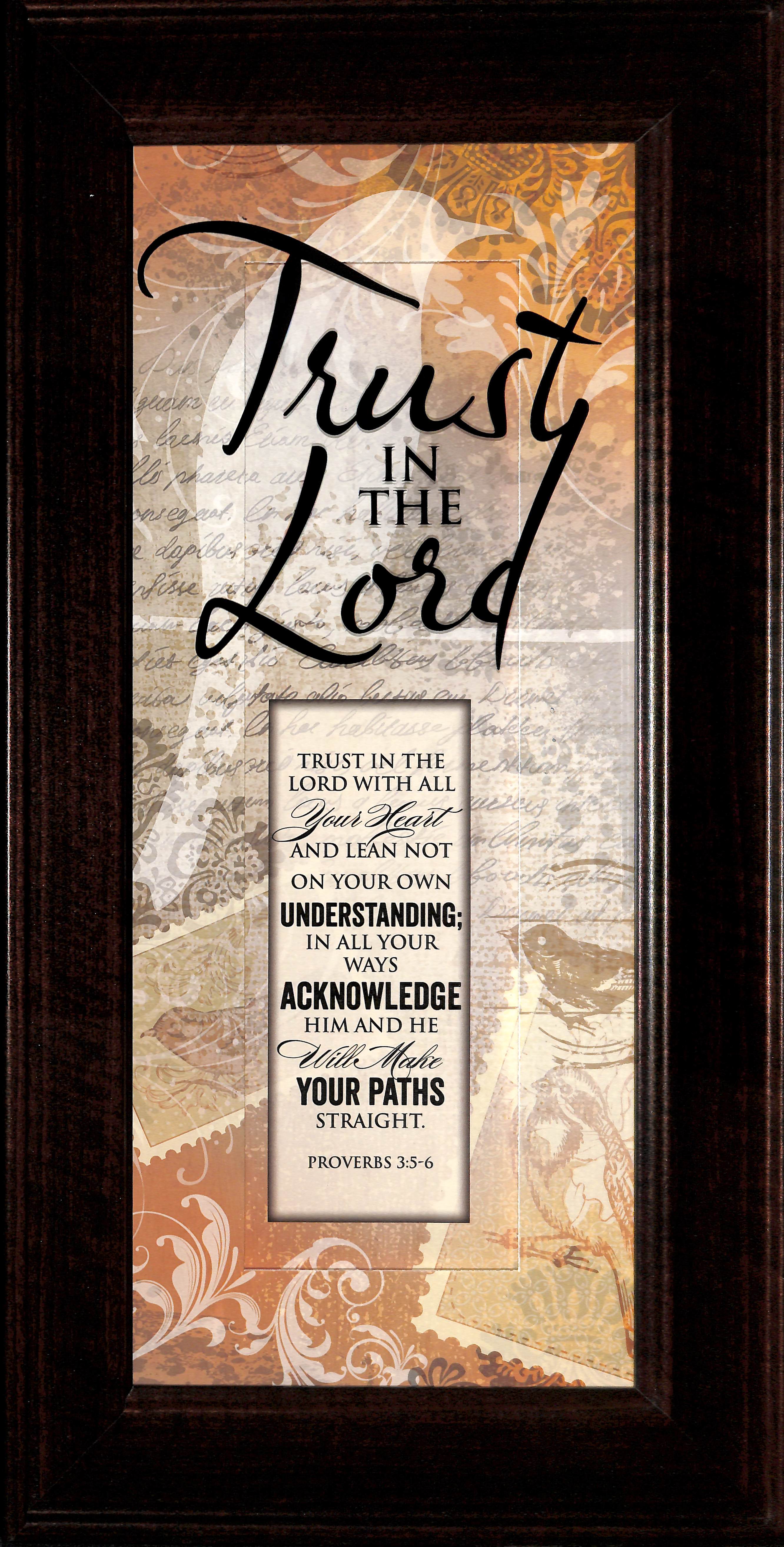 Words of Grace Plaque: Trust in the Lord