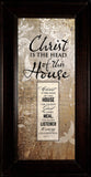 Words of Grace Plaque: Christ is the Head of This House