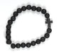 Just For Him Bracelet: Cross, Lava Rock Beads