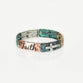 Stretch Bracelet, Copper: Faith Cross, Copper, Brass, Silver and Austrailan Crystals, Rhodium Plating