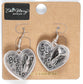 Earrings: Hearts, Silver Zinc Based (Blessed)