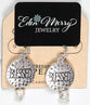 Earrings: Blessed, Silver and Fresh Water Pearls, Rhodium Plating