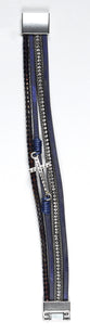 Magnetic Bracelet: Navy Sparkle Cross