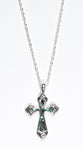 Necklace: Cross With Abalone Inlay (46 Cm)