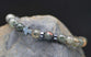 Bracelet, Mens: Cross Beaded W/Pryr Card Bloodstone (Semi-Precious Stones, Stretchable)