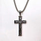 Just For Him Necklace, Stainless Steel: Silver Cross, 60Cm Chain