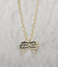 Necklace: Guardian Angel Gold (Zinc Base with Gold Overlay, Lobster Clasp)