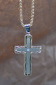 Necklace, Mens: Gold Starburst (Stainless Steel, Austrian Crystal Accent, Lobster Clasp Closure)