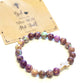 Women's Bracelet: Cross Purple/Turquoise