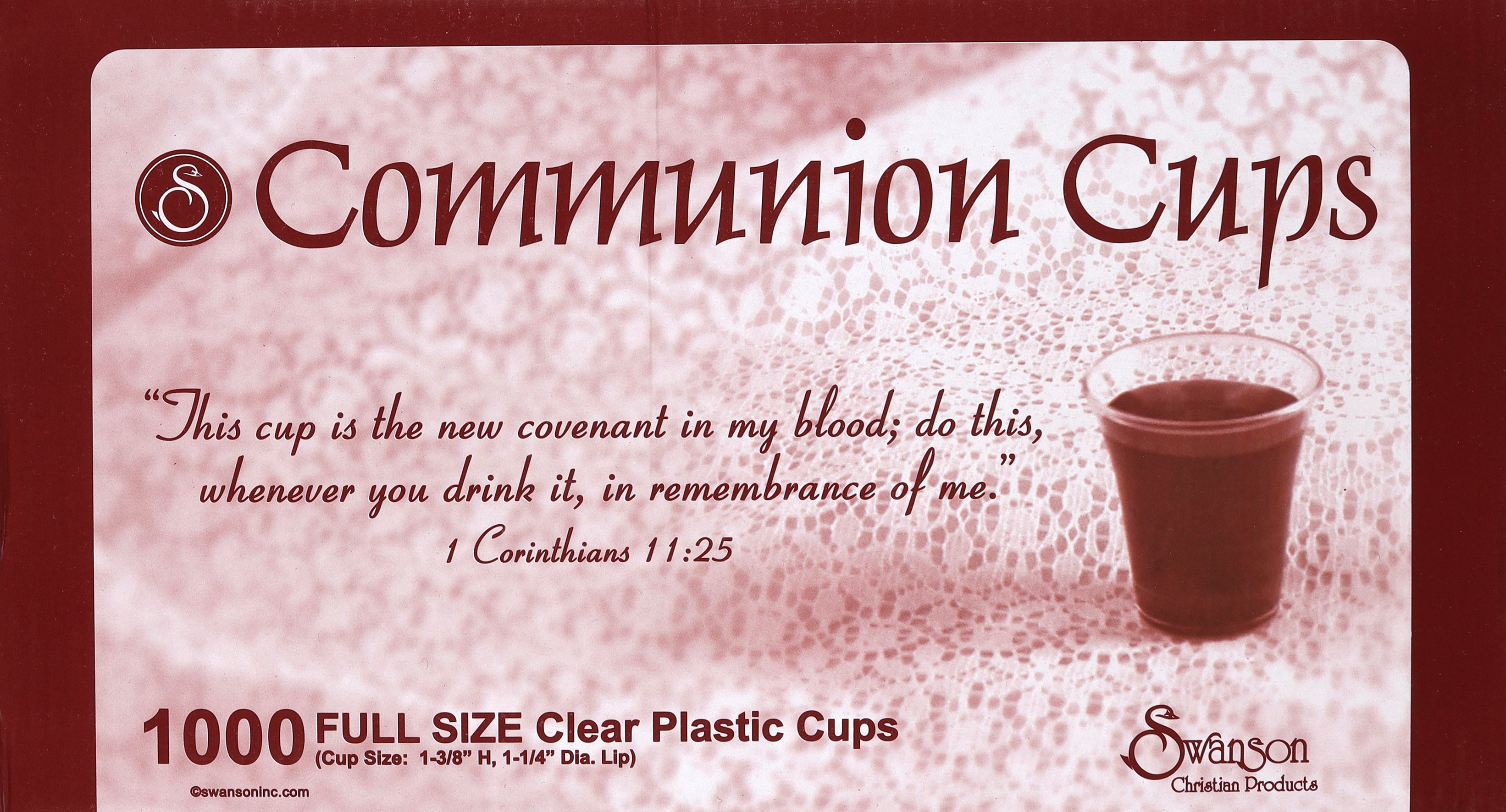 Communion Cups Disposable Box of 1000