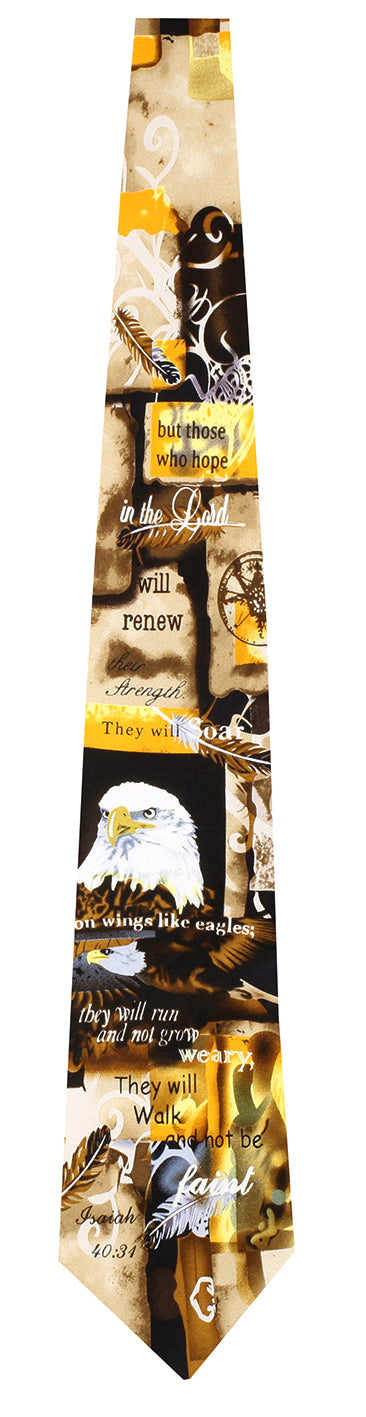 Silk Tie: Eagle (Isaiah 40:31)