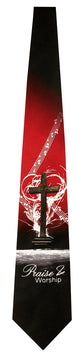 Silk Tie: Praise & Worship Him