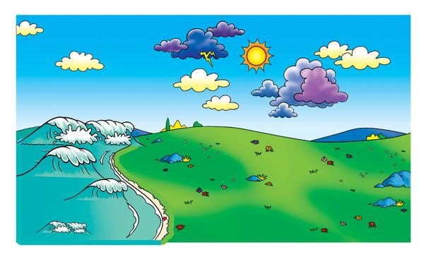 Meadow Flannelboard & Ocean Overlays (Beginner's Bible In Felt Series)