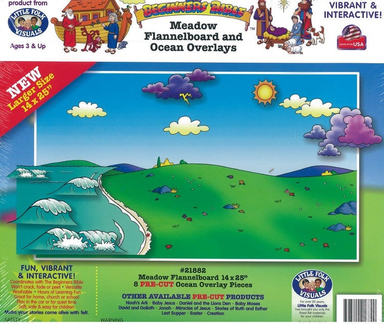 Meadow Flannelboard & Ocean Overlays (Beginner's Bible In Felt Series)