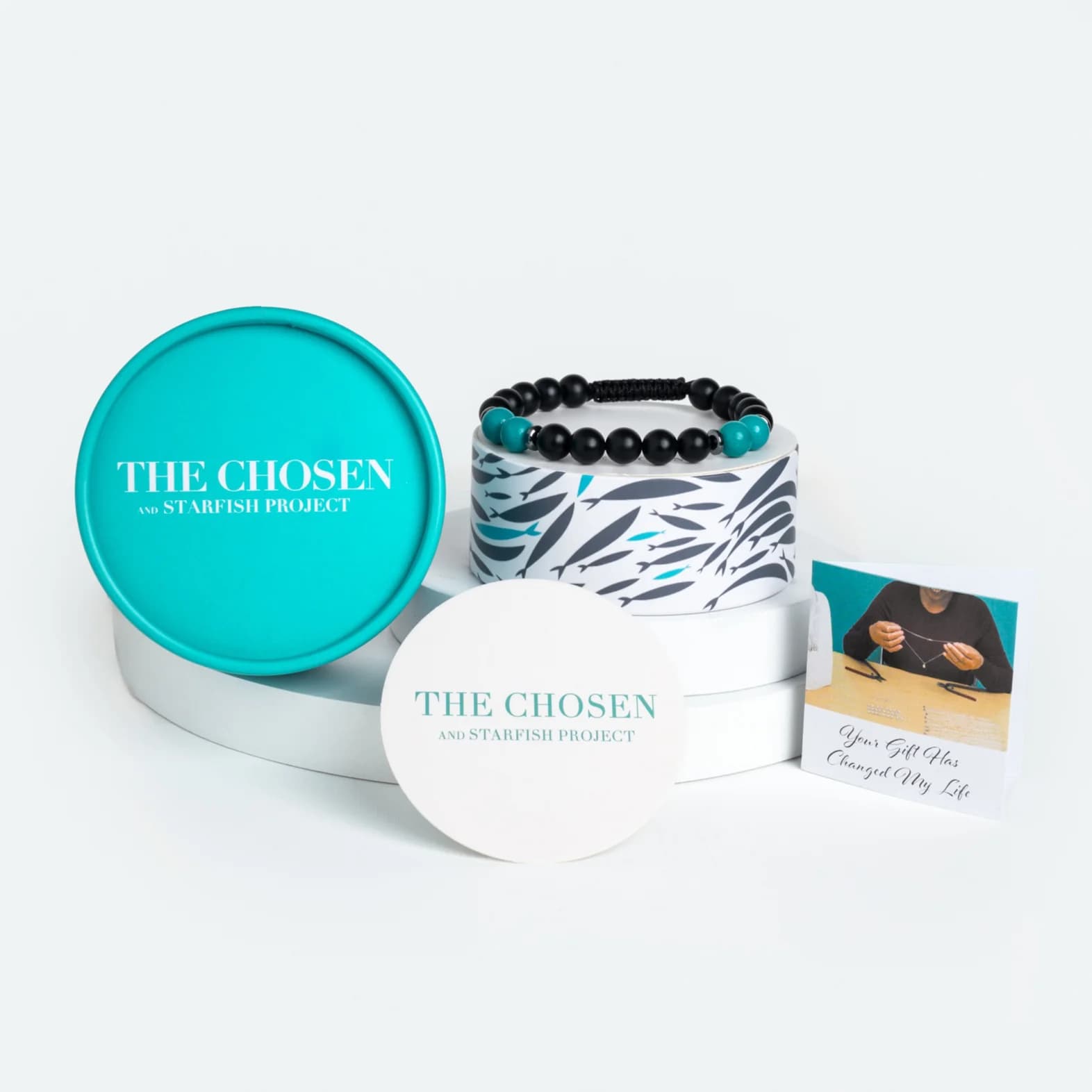 Bracelet: The Chosen 5&2 Unisex Black Beaded (The Chosen Series)