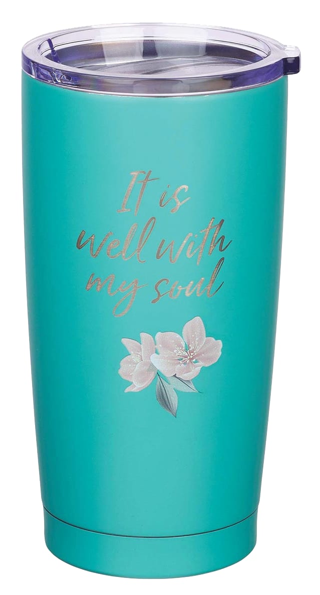 Stainless Steel Mug : It is Well, Teal (591ml) (It Is Well Collection)
