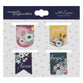 Bookmark Magnetic - set of 4: Faith, Hope, Love, Die-Cut, Floral