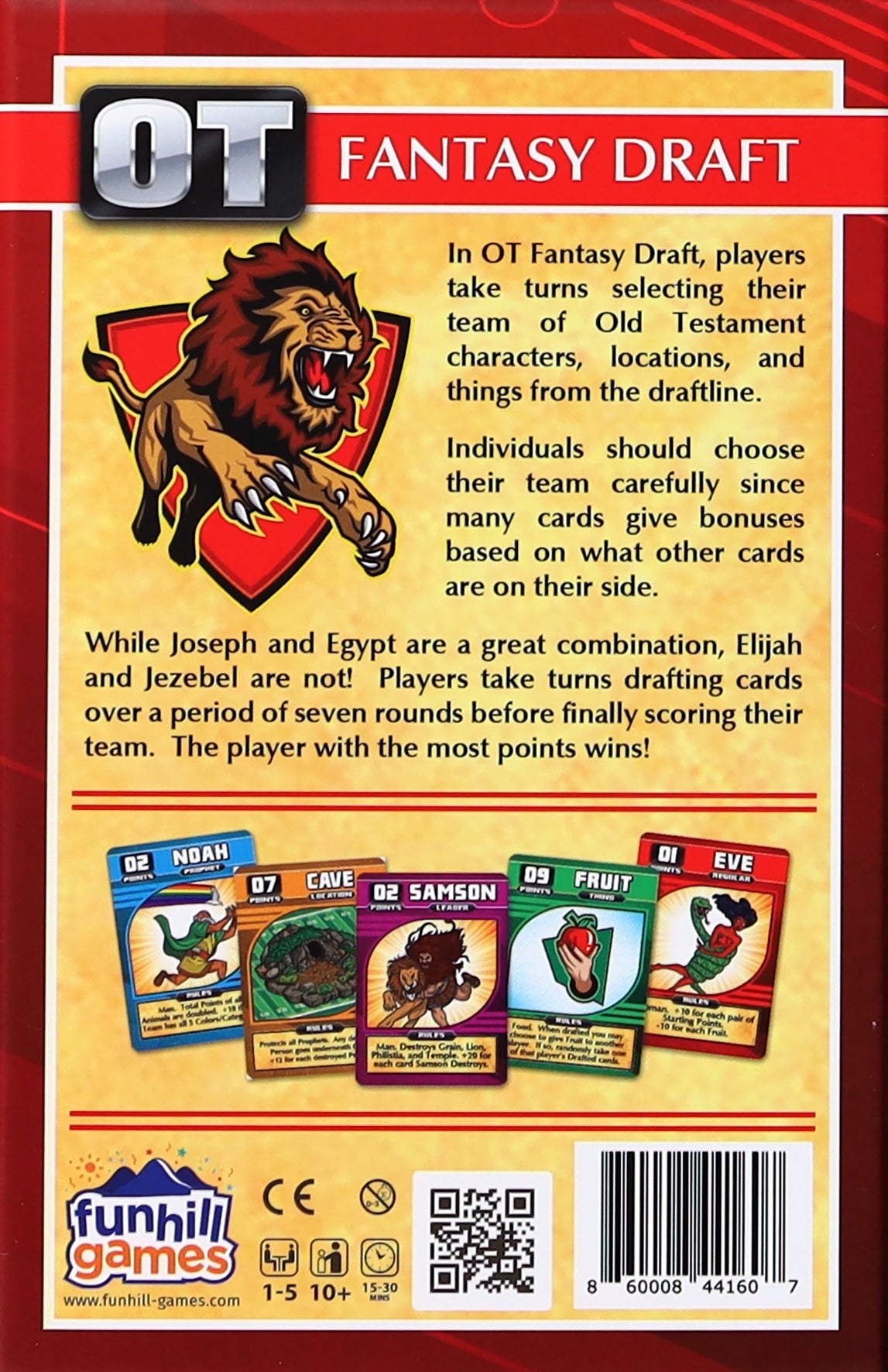 Card Game: OT Fantasy Draft (ages 10 and up, 54 cards)