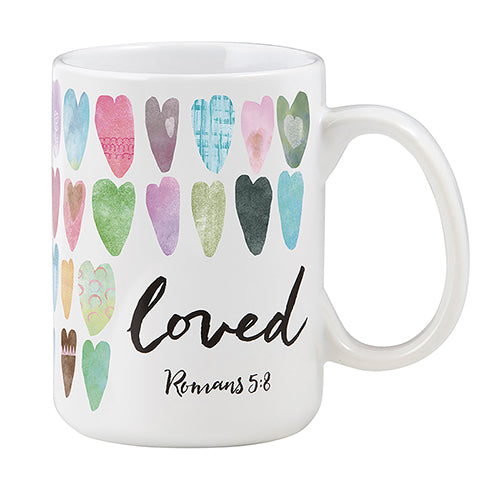 Ceramic Mug (443ml): -Loved