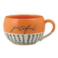 Ceramic Mug, 473ml: Grateful, Orange, Handcrafted Stoneware