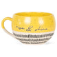 Ceramic Mug, 473ml: Rise & Shine, Yellow, Handcrafted Stoneware
