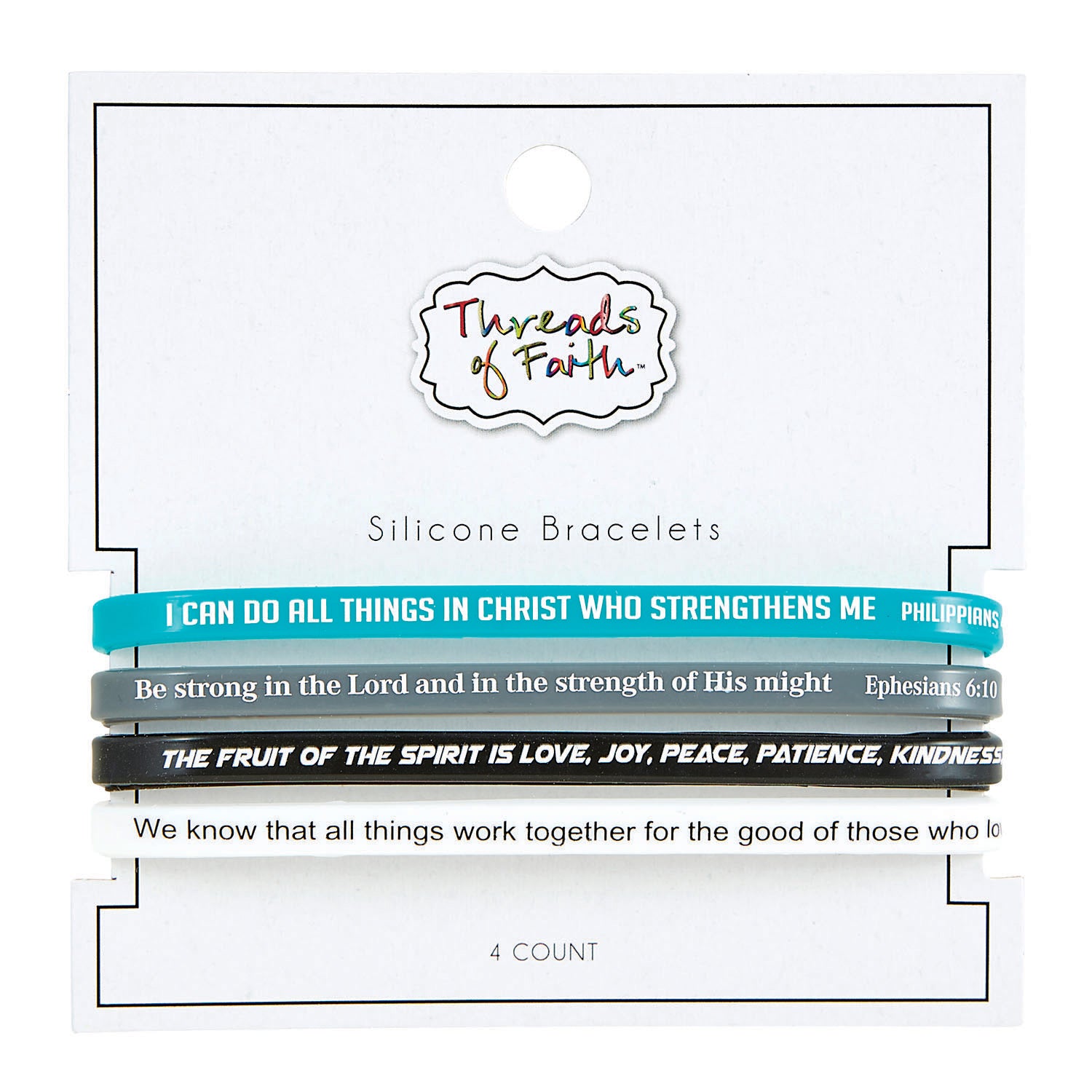 Bracelet (4 pack): Scripture (Silicone)
