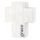 Cross: Grace, White (Paulownia Wood)