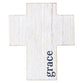 Cross: Grace, White (Paulownia Wood)
