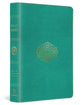ESV Large Print Compact Bible Teal Bouquet Design (Red Letter Edition)