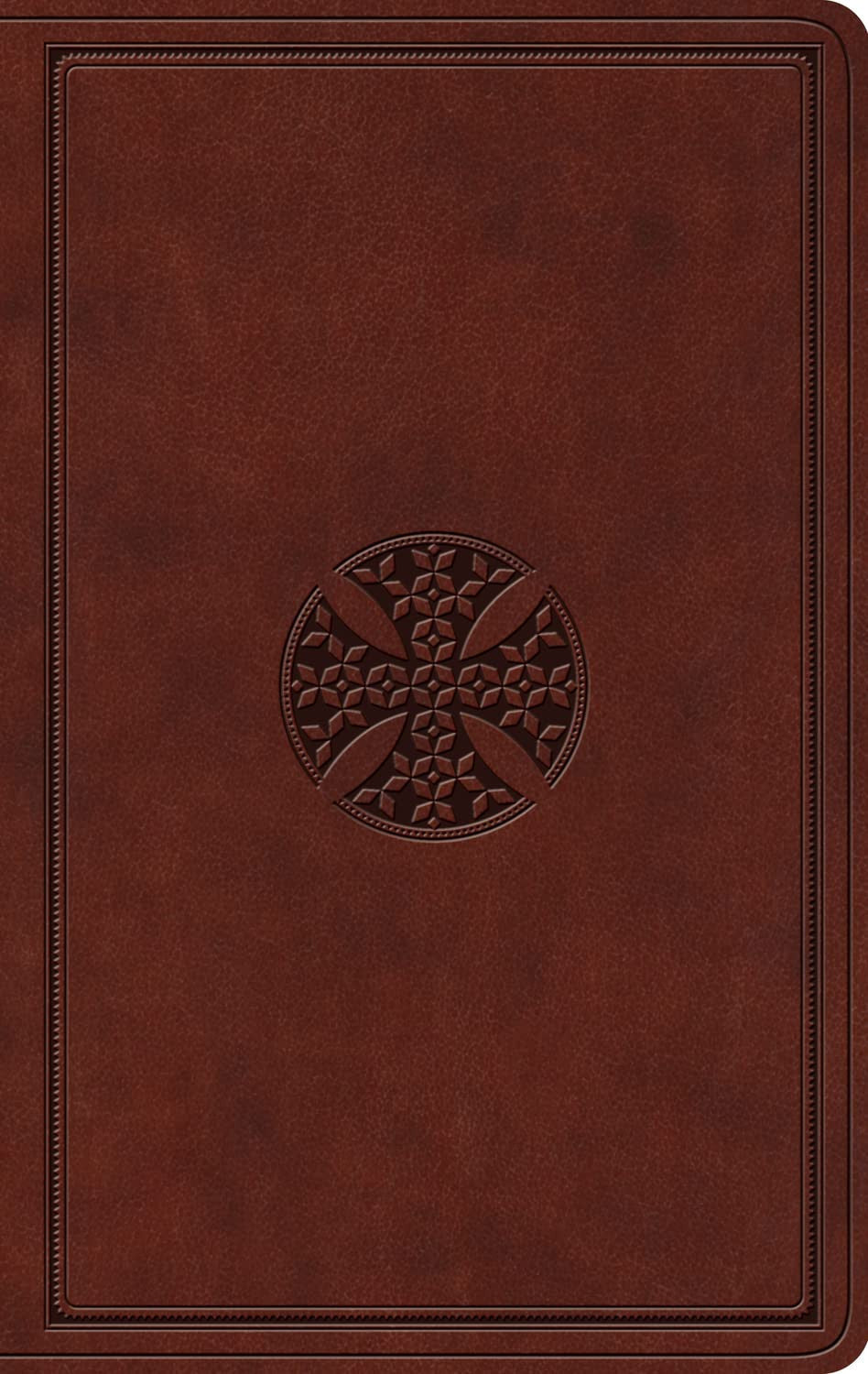 ESV Value Thinline Bible Brown Mosaic Cross Design (Black Letter Edition)