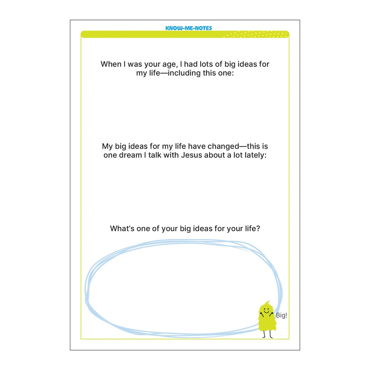Know-Me-Notes: Everyday Moments