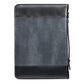 Bible Cover Large Classic, Be Strong & Courageous, Grey/Black Luxleather (Joshua 1: 9)