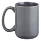 Ceramic Mug: Be Strong & Courageous, Grey/Black (Joshua 1:9) (414ml)